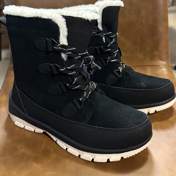 Women’s Corrie Winter Hiker Boots-Universal Thread- Jet Black - Picture 1 of 5
